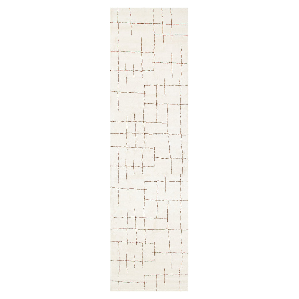 Mila Abstract Lines Brown Cream Rug - MIL10 – view 6
