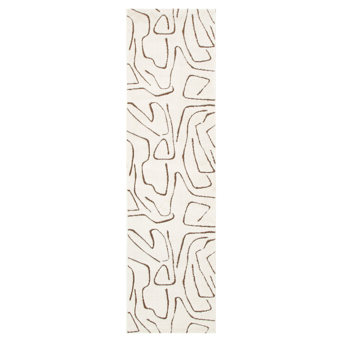 Mila Modern Lines Cream and Brown Rug - MIL5 – view 6