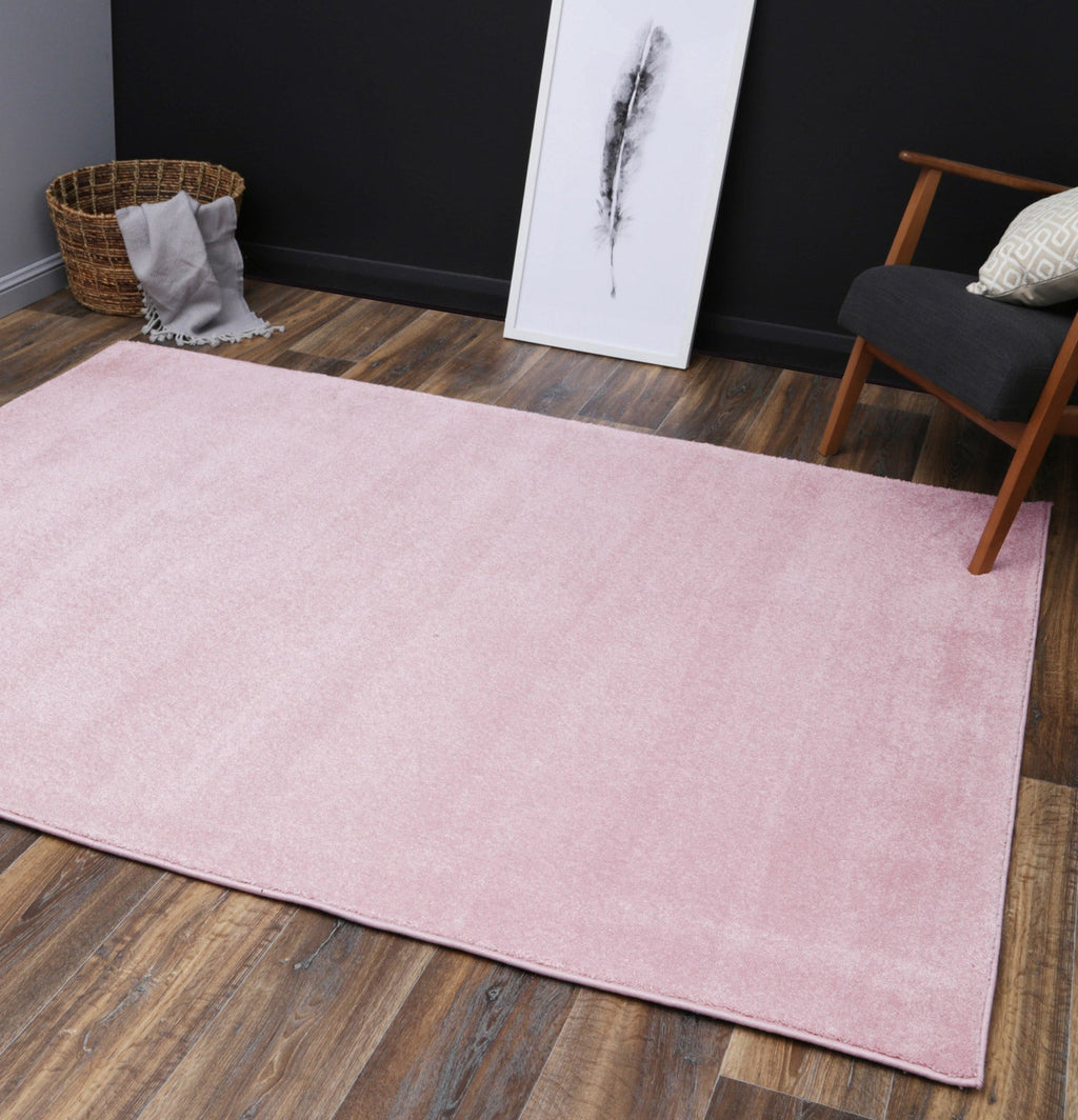 Montana Blush Plush Rug - 4406 BLUSH styled with furniture