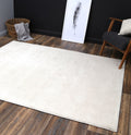Montana Cream Plush Rug - 4414 CREAM styled with furniture