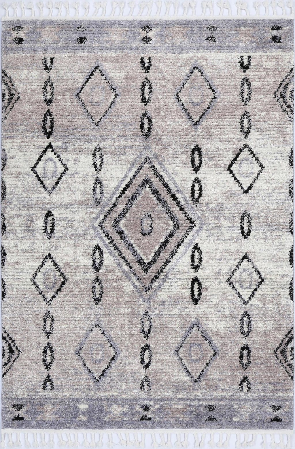 Morocco Tribal Diamond Ash Rug - MORO10 – view 2
