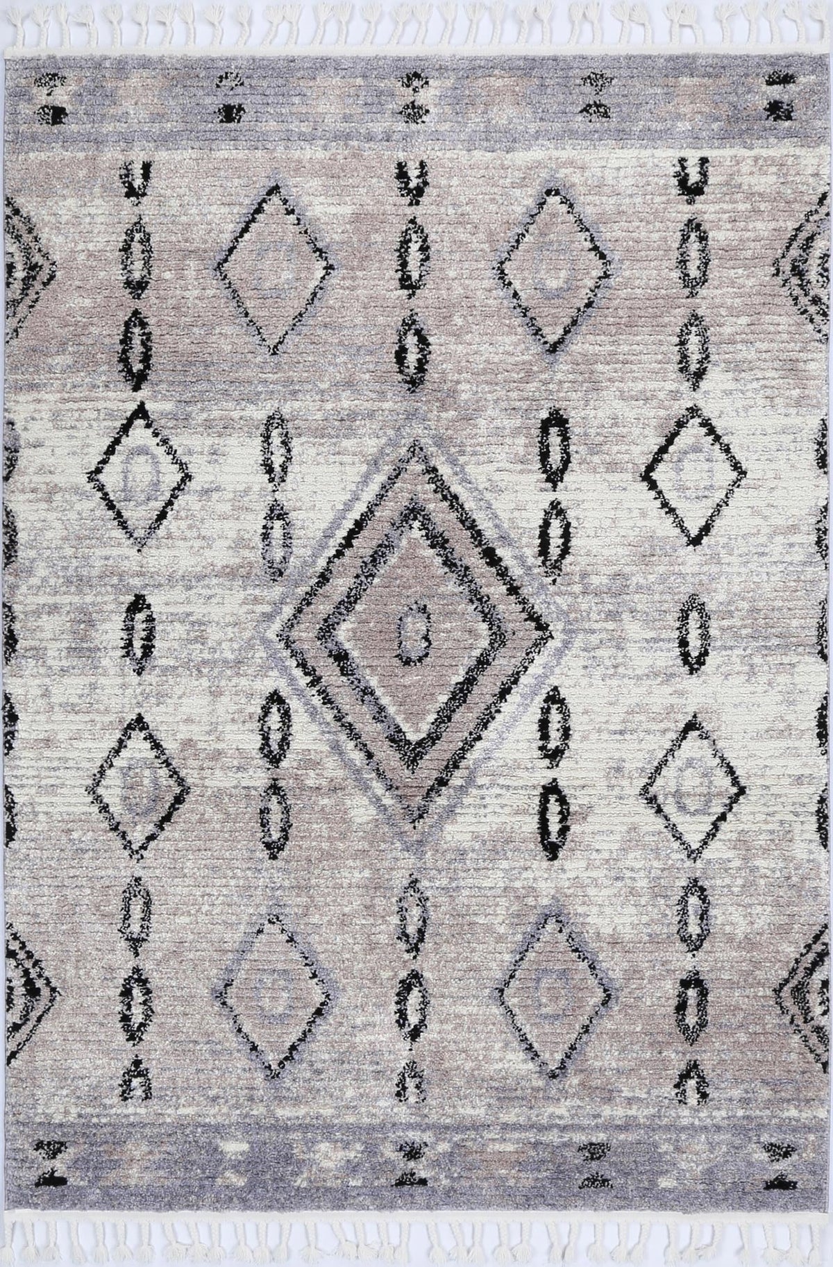 Morocco Tribal Diamond Ash Rug - MORO10 – view 2