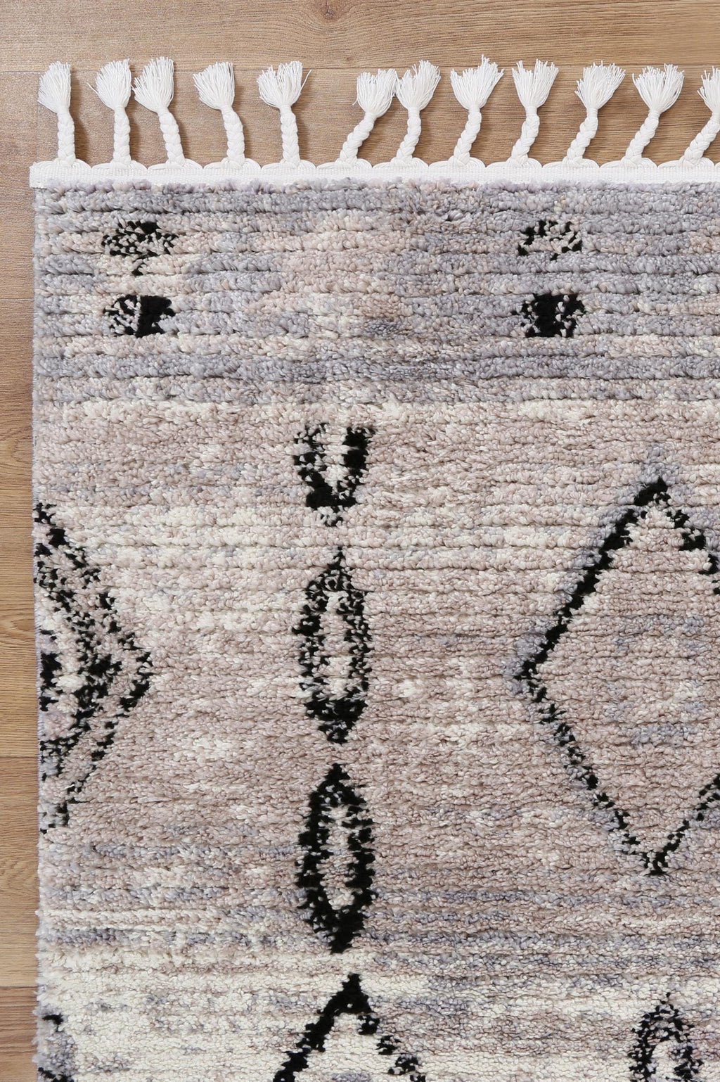 Morocco Tribal Diamond Ash Rug - MORO10 – view 6