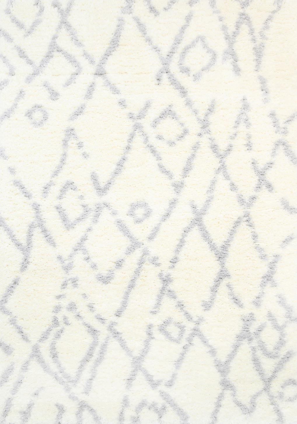 Moroccan Cream and Silver Fes Rug - 1909 695 – view 2