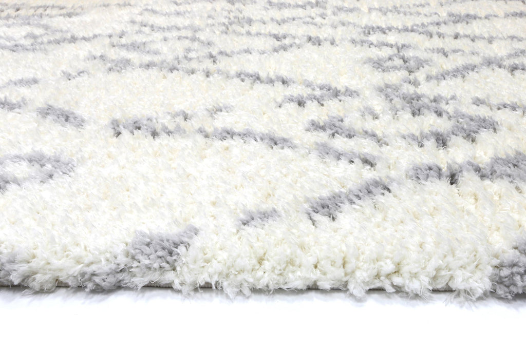 Moroccan Cream and Silver Fes Rug - 1909 695 – view 4