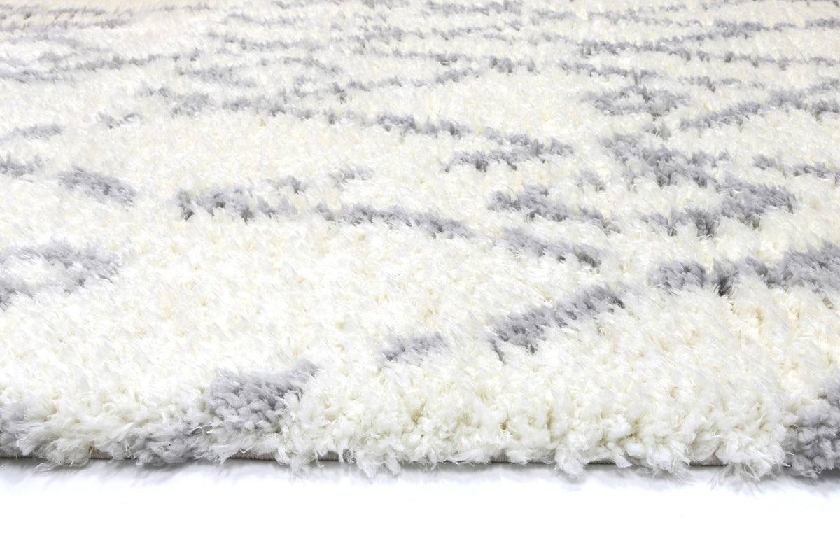 Moroccan Cream and Silver Fes Rug - 1909 695 – view 4