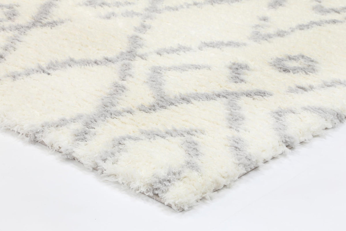 Moroccan Cream and Silver Fes Rug - 1909 695 – view 5