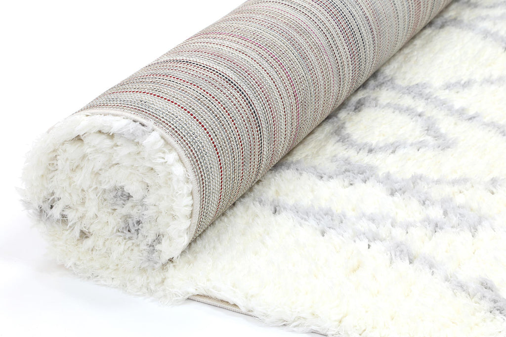 Moroccan Cream and Silver Fes Rug - 1909 695 – view 3