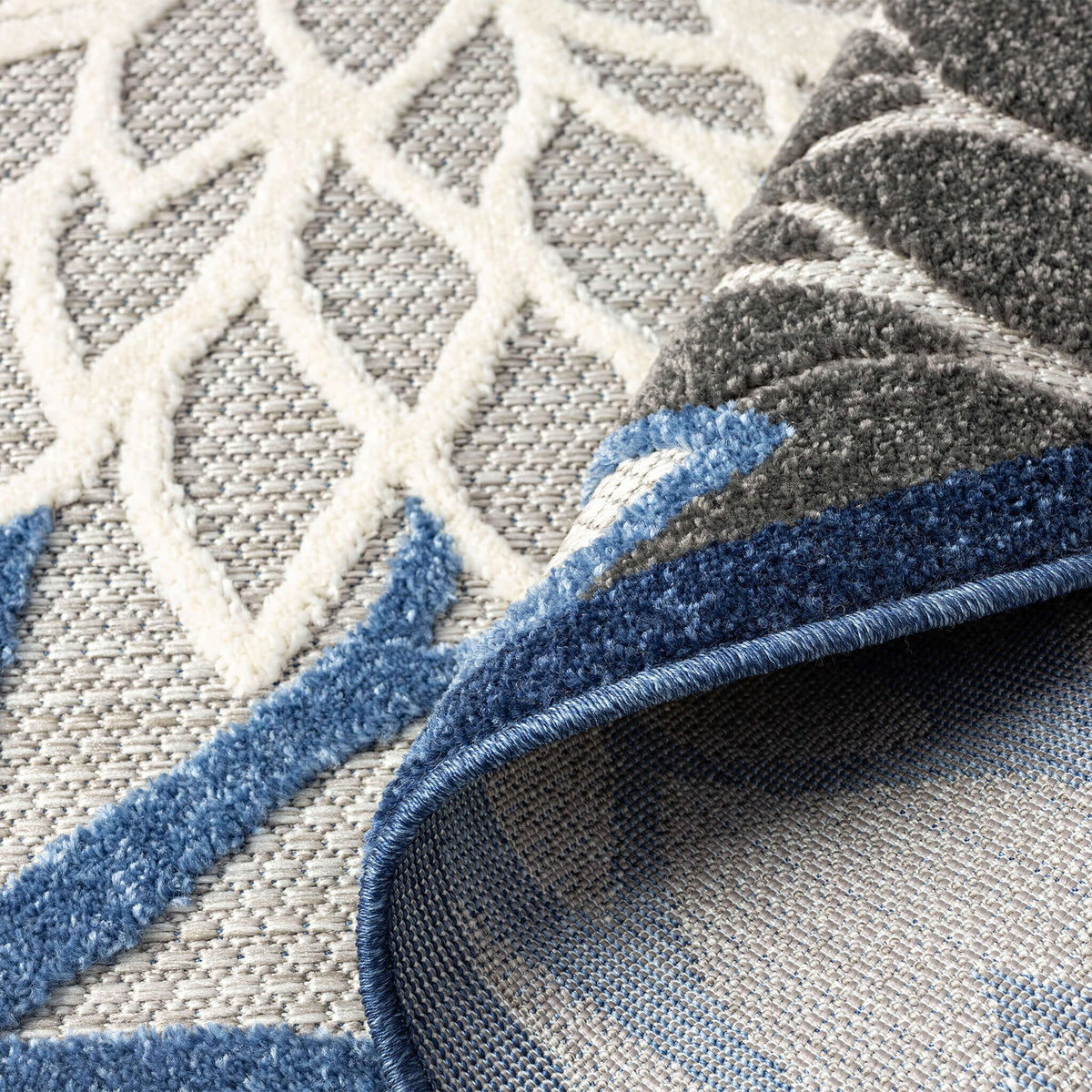 Monaco 1210 Blue Round Rug