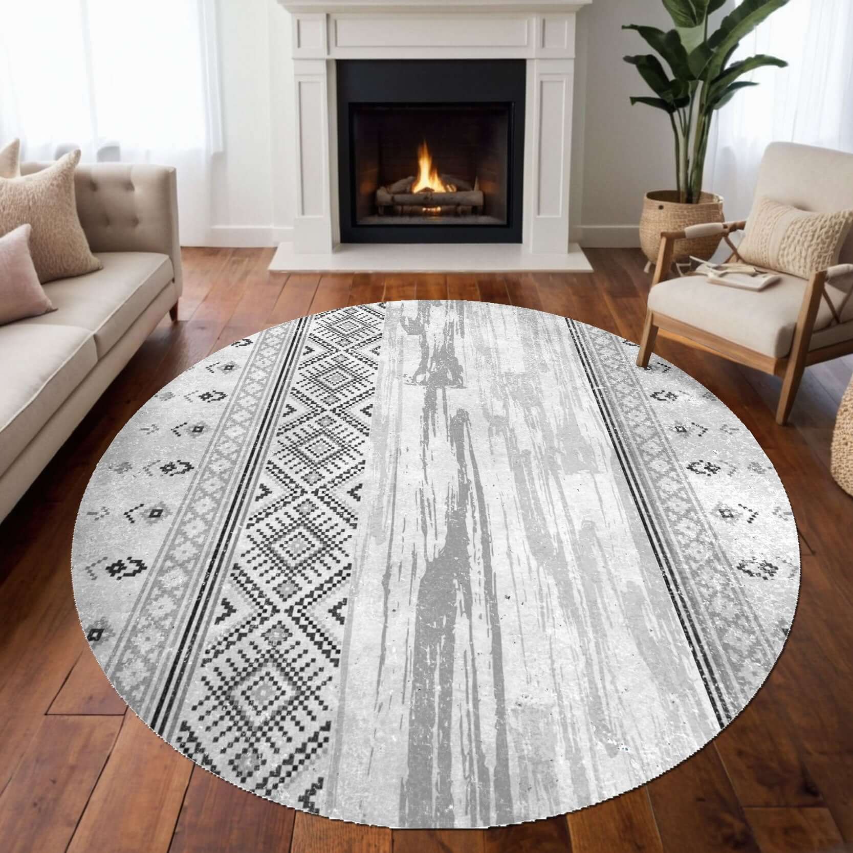 Monochrome Harmony Rug