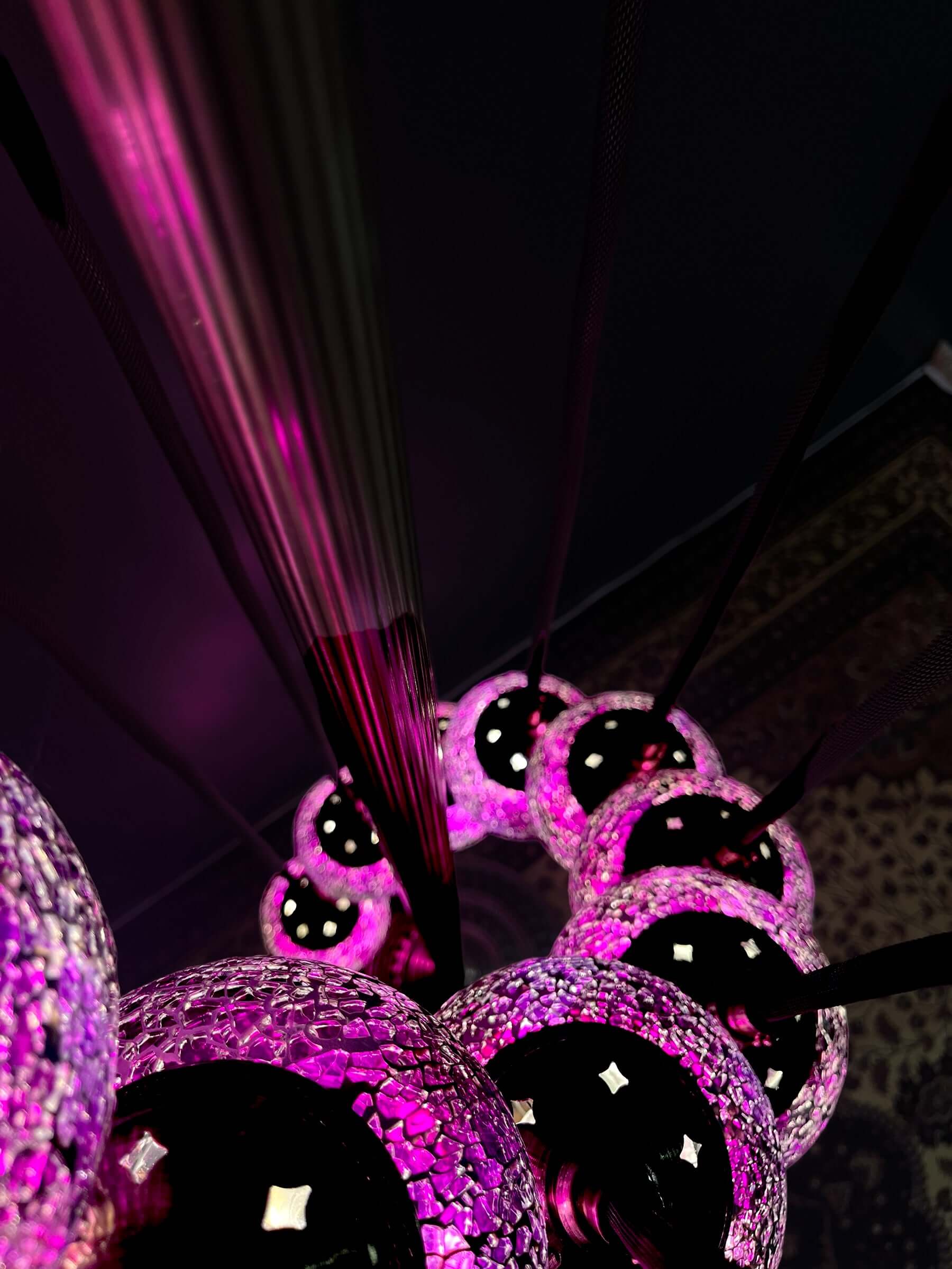 Mosaic Floor Lamp 11 Pieces Purple