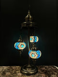 Mosaic Floor Lamp 3 Pieces Blue Star