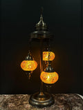 Mosaic Floor Lamp 3 Pieces Brown Flower