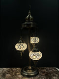 Mosaic Floor Lamp 3 Pieces White Star Bright