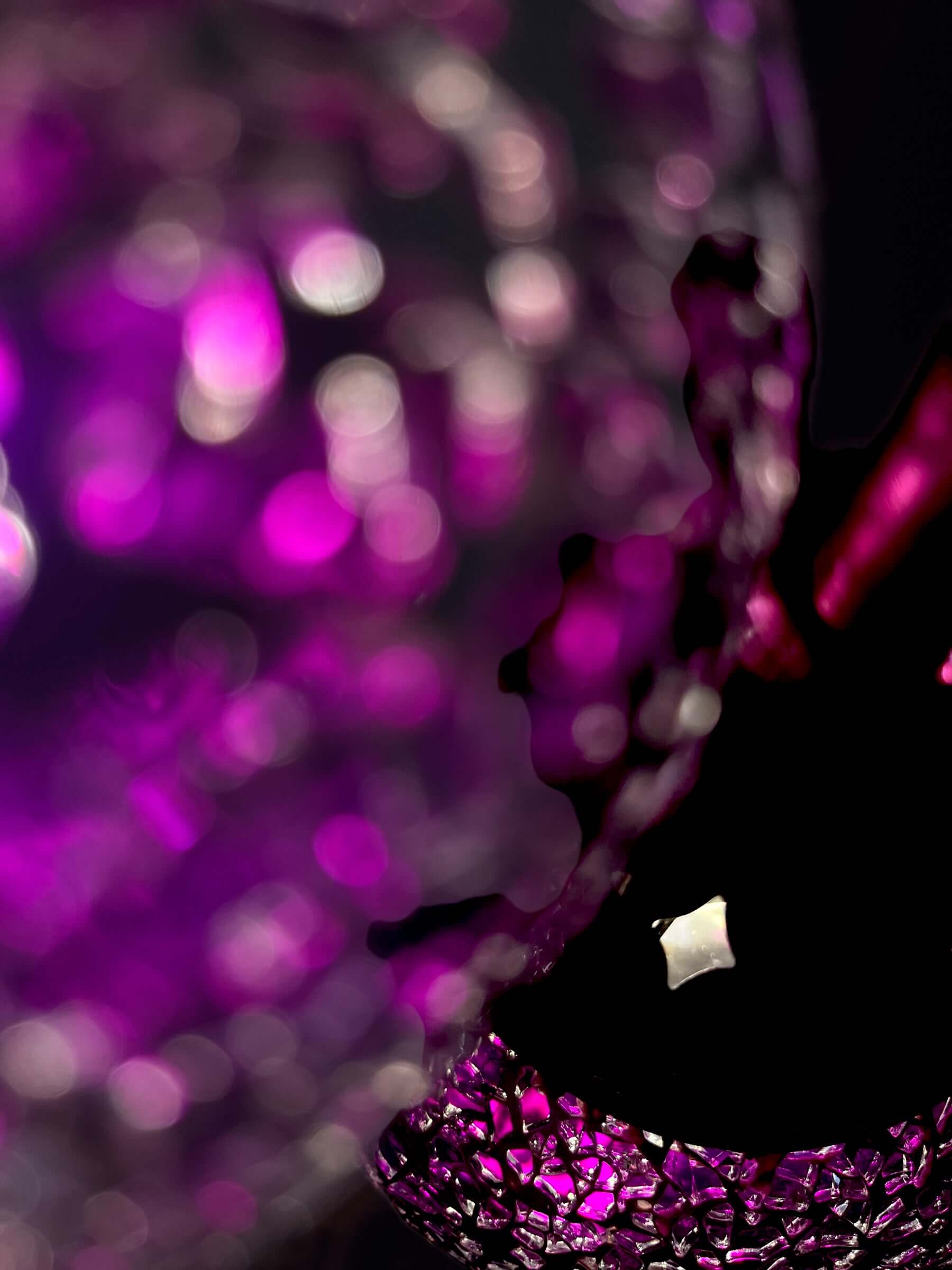 Mosaic Floor Tree Lamp 3 Pieces Purple