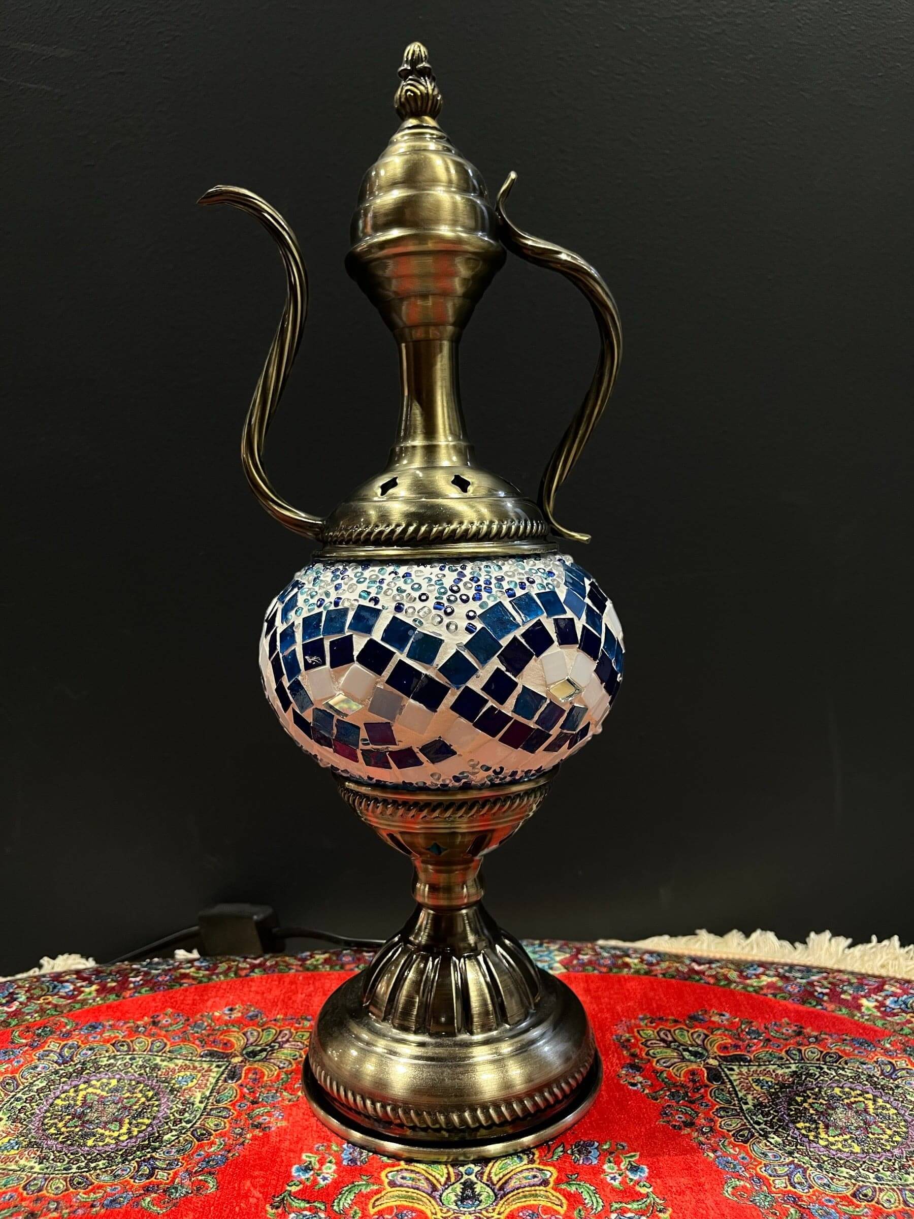 Mosaic Genie Lamp Blue Infinity