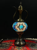 Mosaic Genie Lamp Blue Star Light
