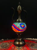 Mosaic Genie Lamp Orange Blue Mix