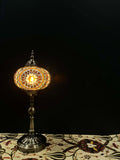 Mosaic Lamp Long Stand 17cm Glass Brown