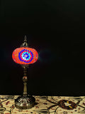 Mosaic Lamp Long Stand 17cm Glass Orange-Red