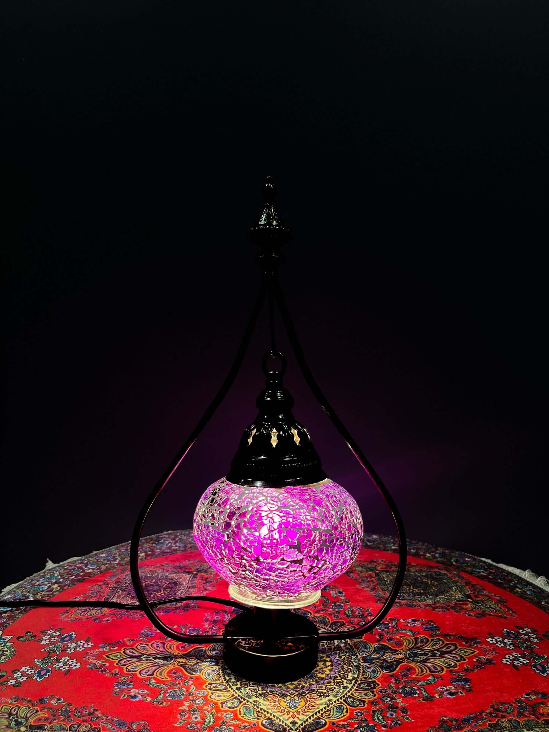 Mosaic Single Hanging Lamp Purple