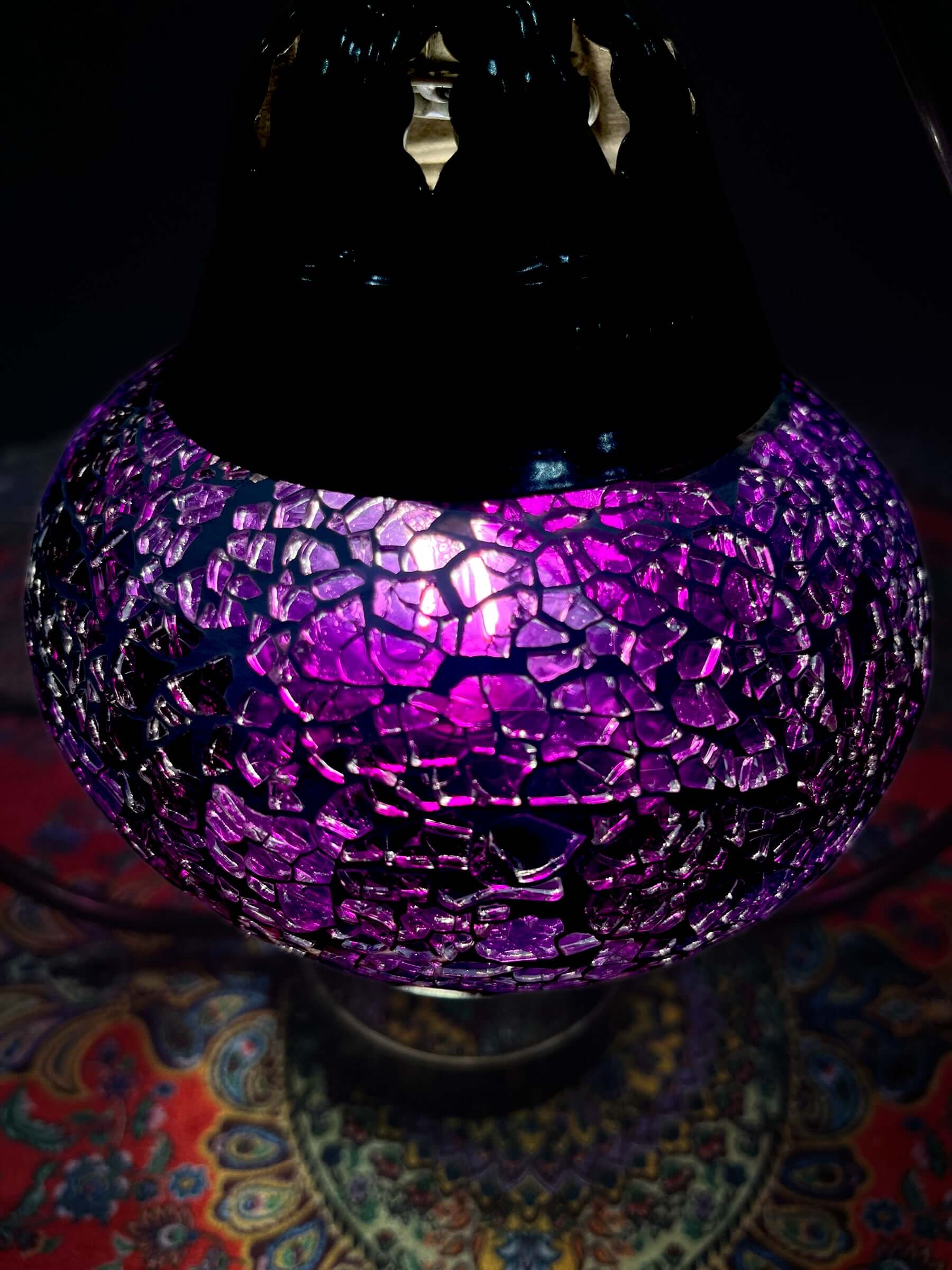 Mosaic Single Hanging Lamp Purple
