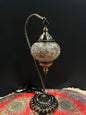 Mosaic Swan Lamp Yellow Crackle