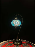 Mosaic Swan Lamps Long (Turkish Lamps) Aqua