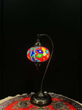 Mosaic Swan Lamps Long (Turkish Lamps) Rainbow Snowflakes