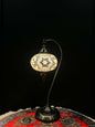 Mosaic Swan Lamps Long (Turkish Lamps) White Star-Unique and elegant decorative lighting fixtures featuring mosaic lamps designs crafted from vibrant glass pieces. Add a touch of grace and charm to your space with these exquisite Turkish lamps, suitable f