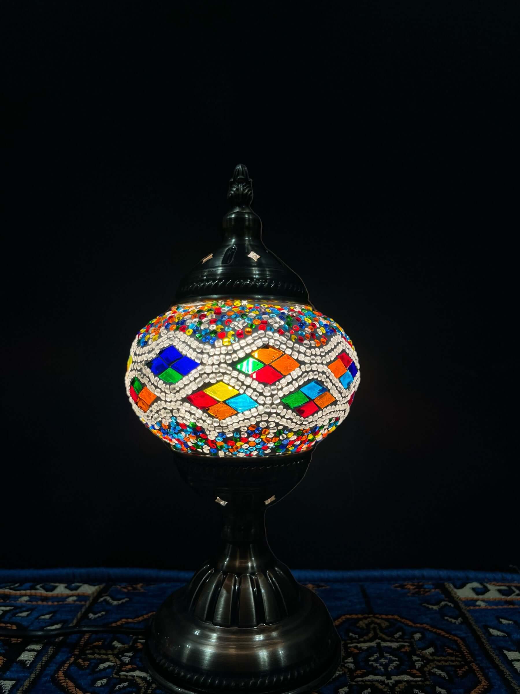 Mosaic Table Lamp Rainbow