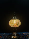 Mosaic Table Lamp Gold Crackle