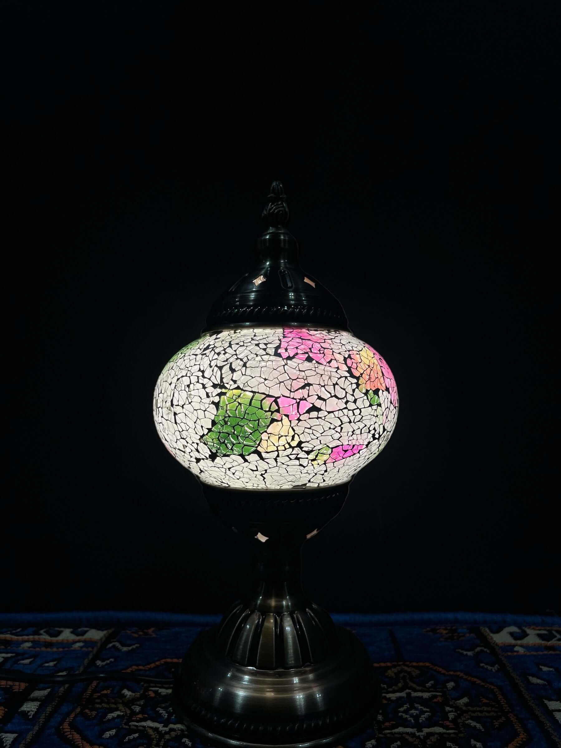 Mosaic Table Lamp Soft Rainbow