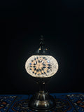 Mosaic Table Lamp White Star
