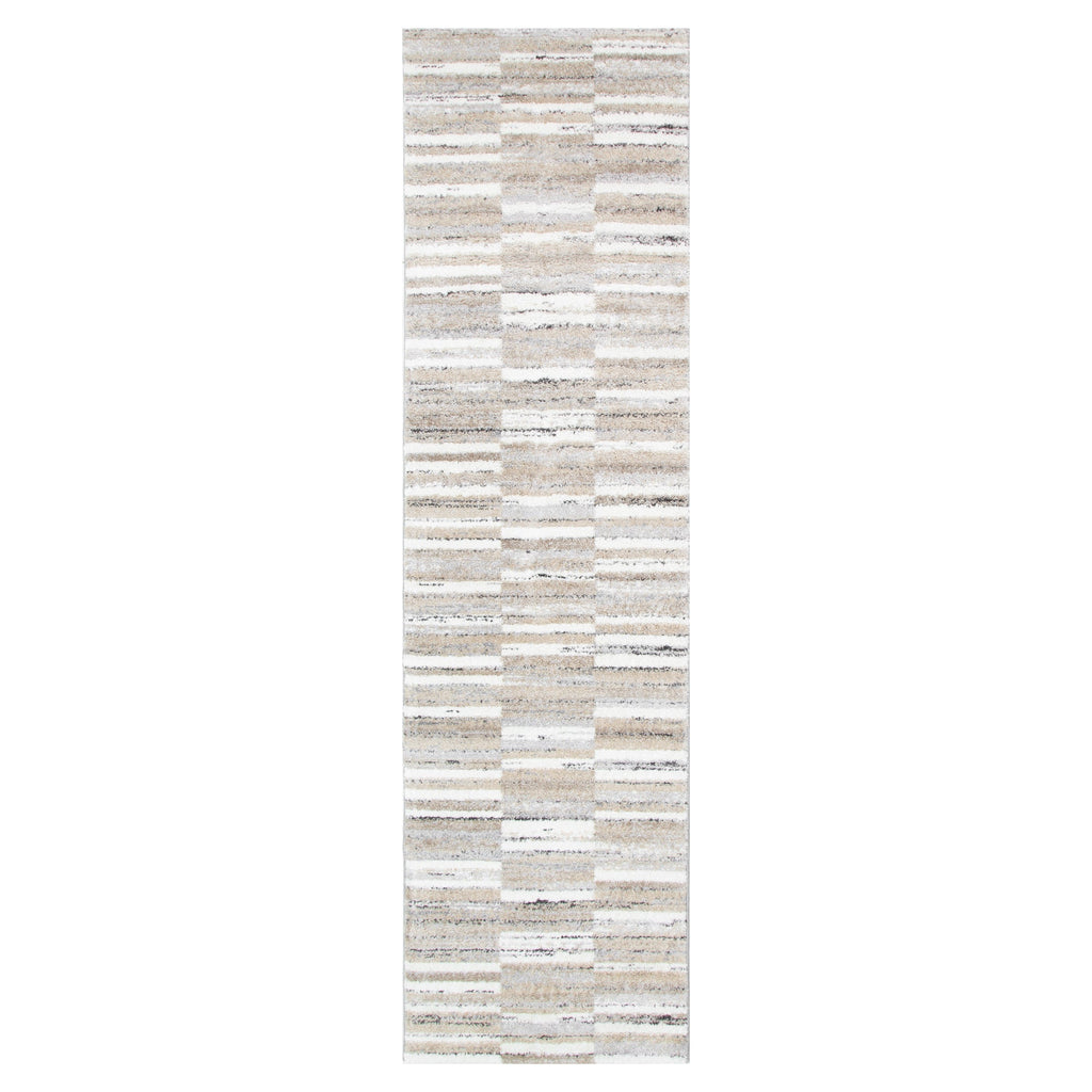 Nola N002 Beige Brown Geometric Rug – view 7