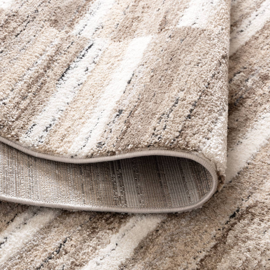 Nola N002 Beige Brown Geometric Rug – view 4