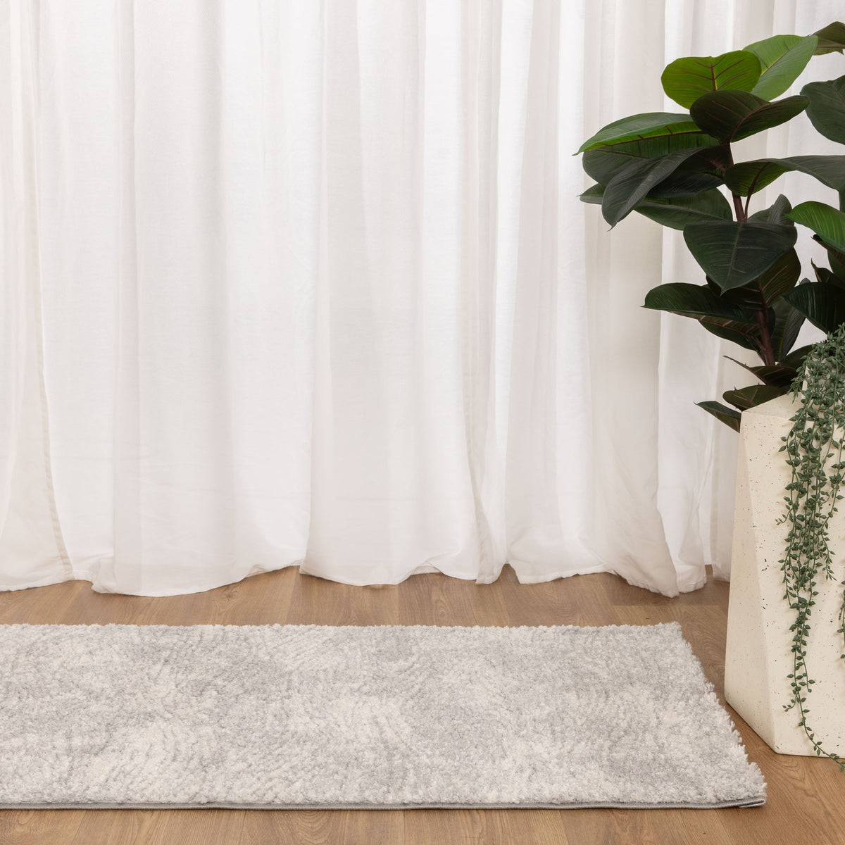 Nola N003 Grey Carved Rug – view 9