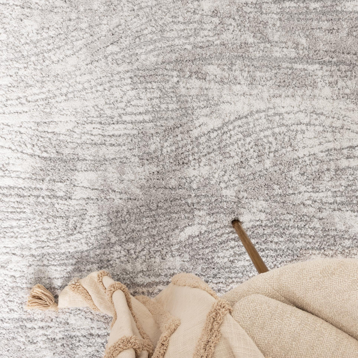 Nola N003 Grey Carved Rug – view 6