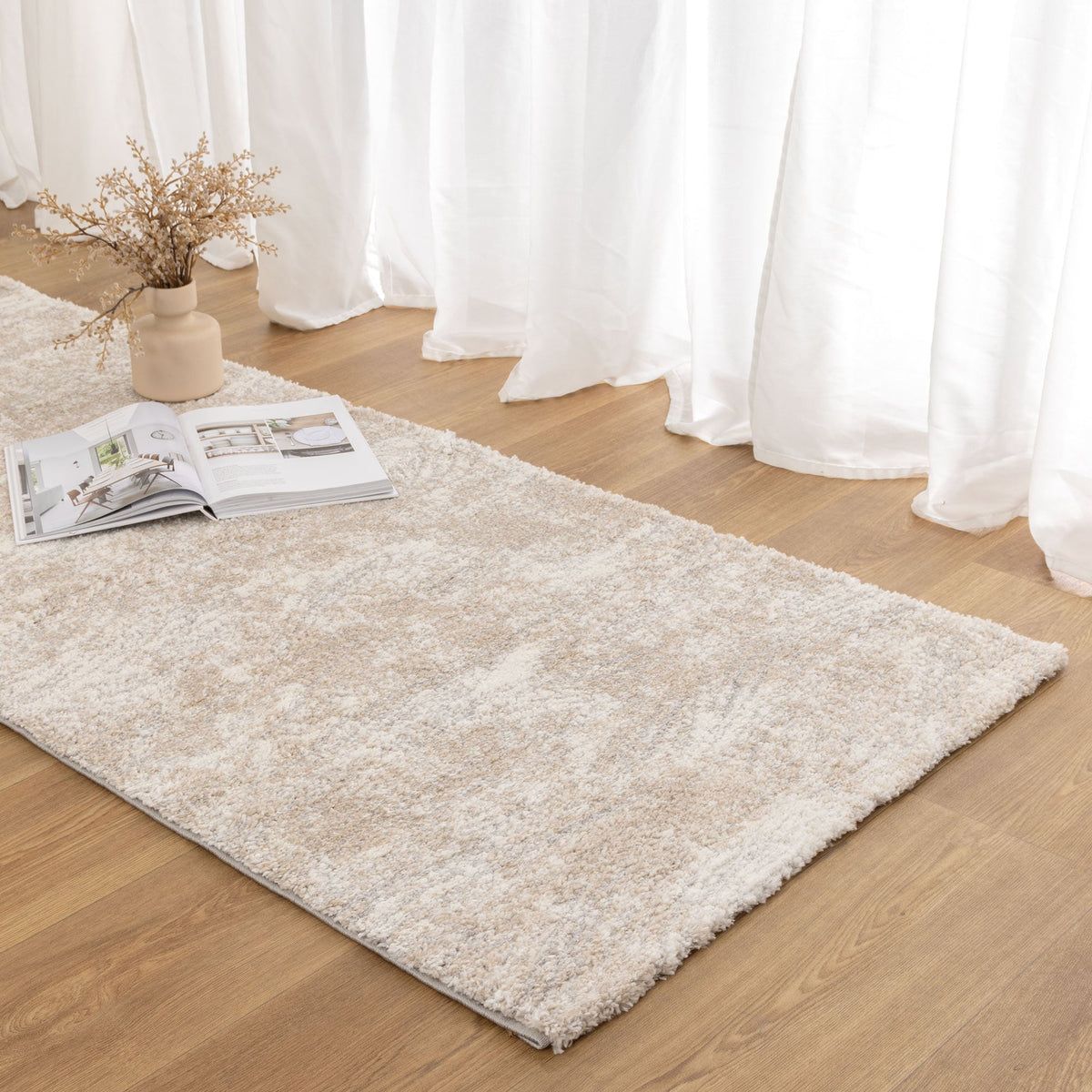 Nola Carved Beige Rug - N005 – view 8