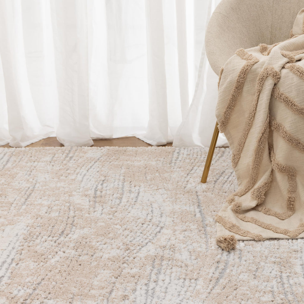 Nola Carved Beige Rug - N005 – view 5