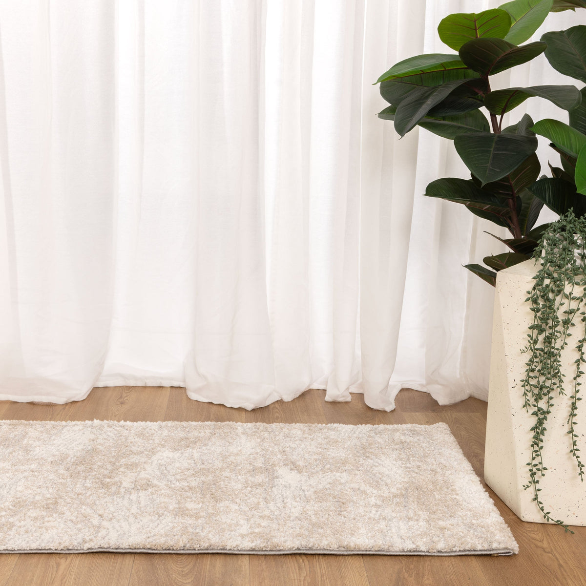 Nola Carved Beige Rug - N005 – view 9