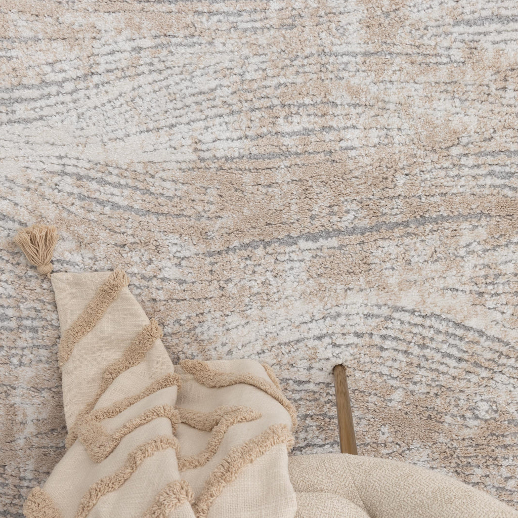 Nola Carved Beige Rug - N005 – view 6