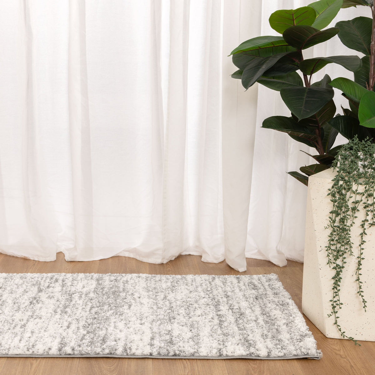 Nola N008 Grey Canvas Abstract Rug – view 9