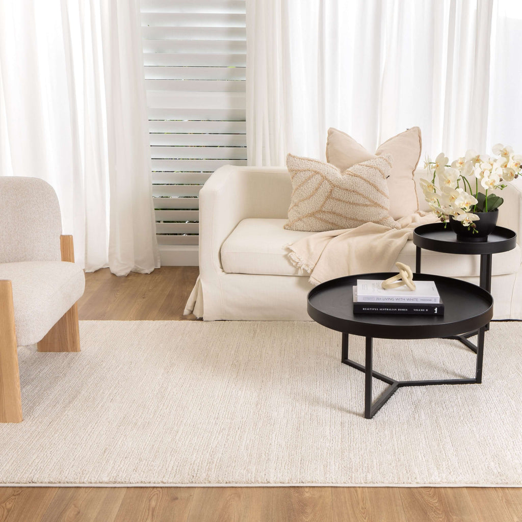 Nizza N010 Cream Faded Lines Rug - detail 4