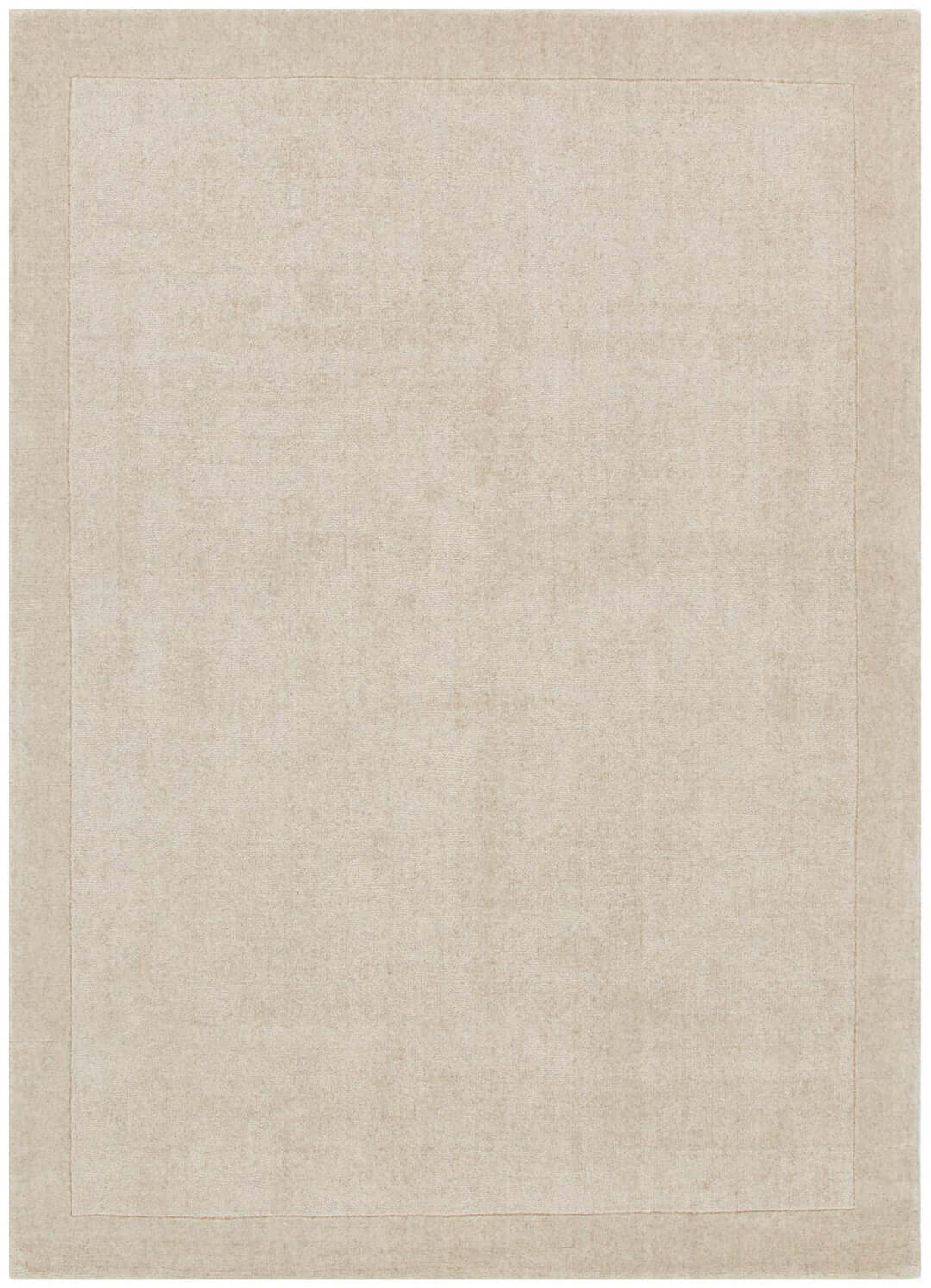 Sedona Natural Border wool rug - full view