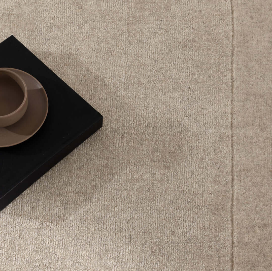 Sedona Natural Border wool rug - alternate view