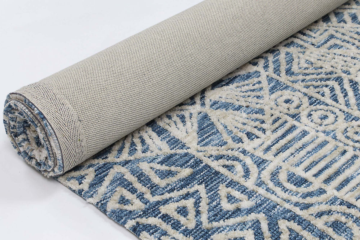 Amritsar Newburg Navy Tribal Rug – view 5