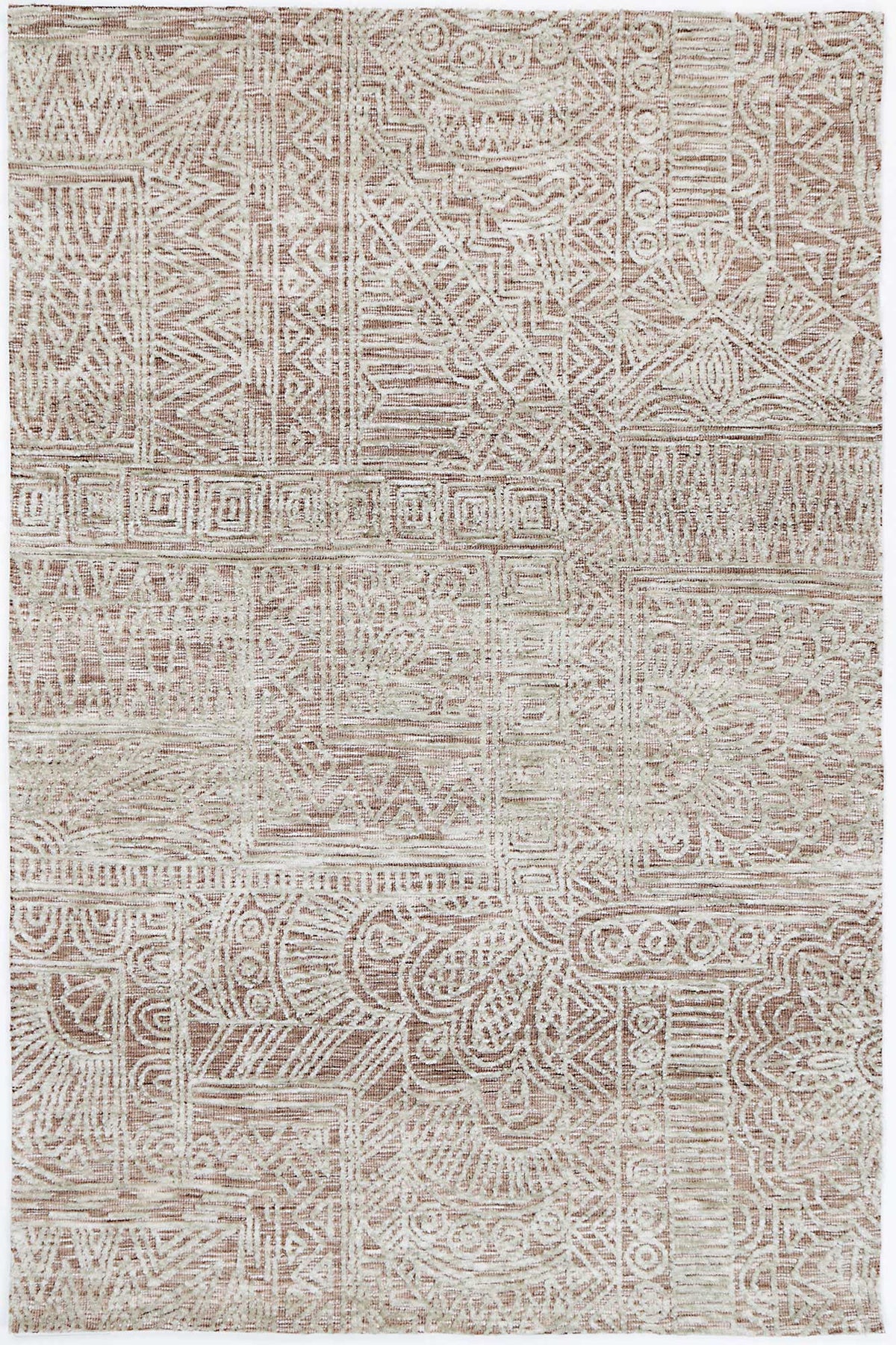 Amritsar Newburg Rust Tribal Rug – view 2