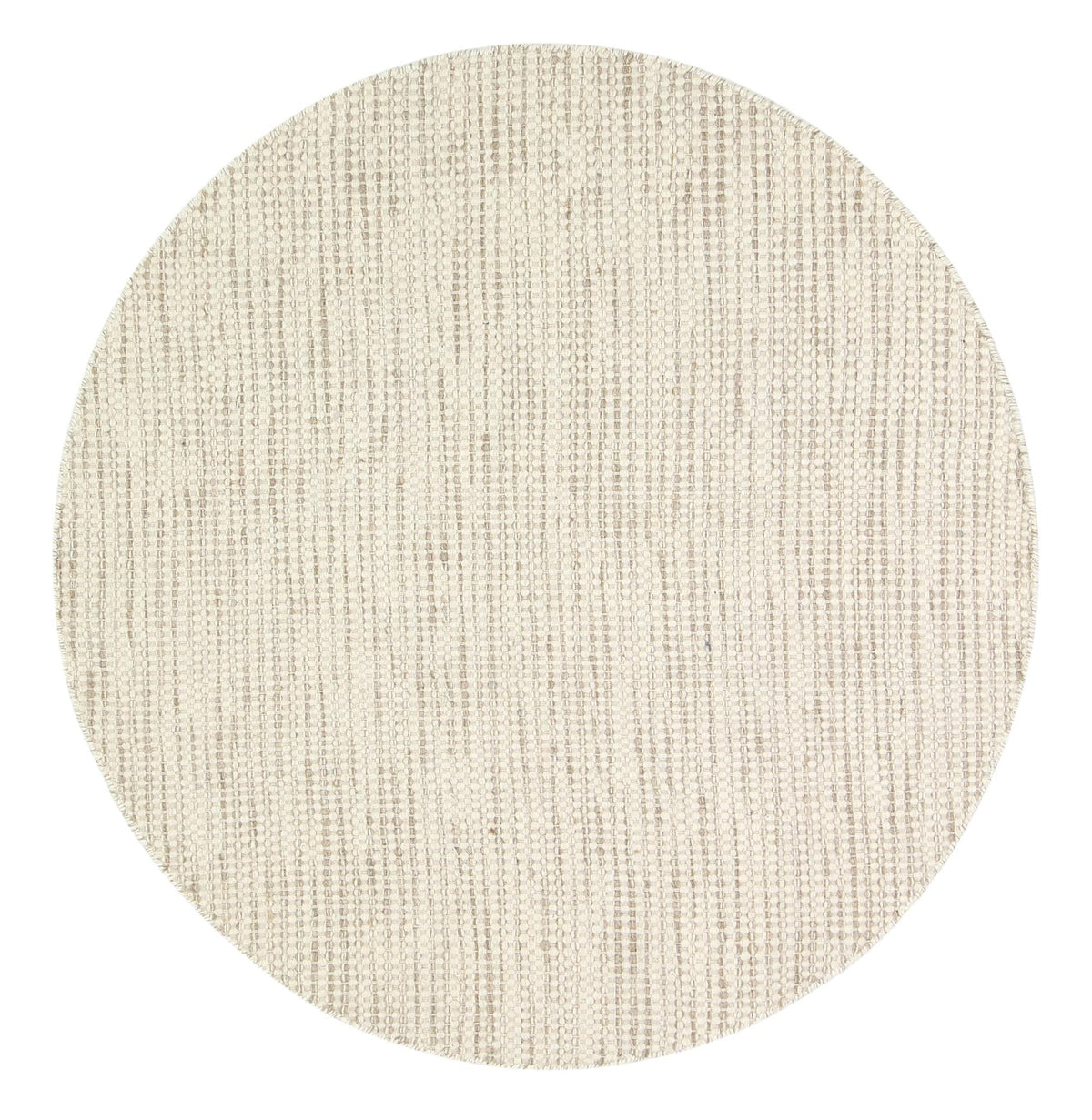 Nordic Beige Reversible Wool Round Rug – view 2