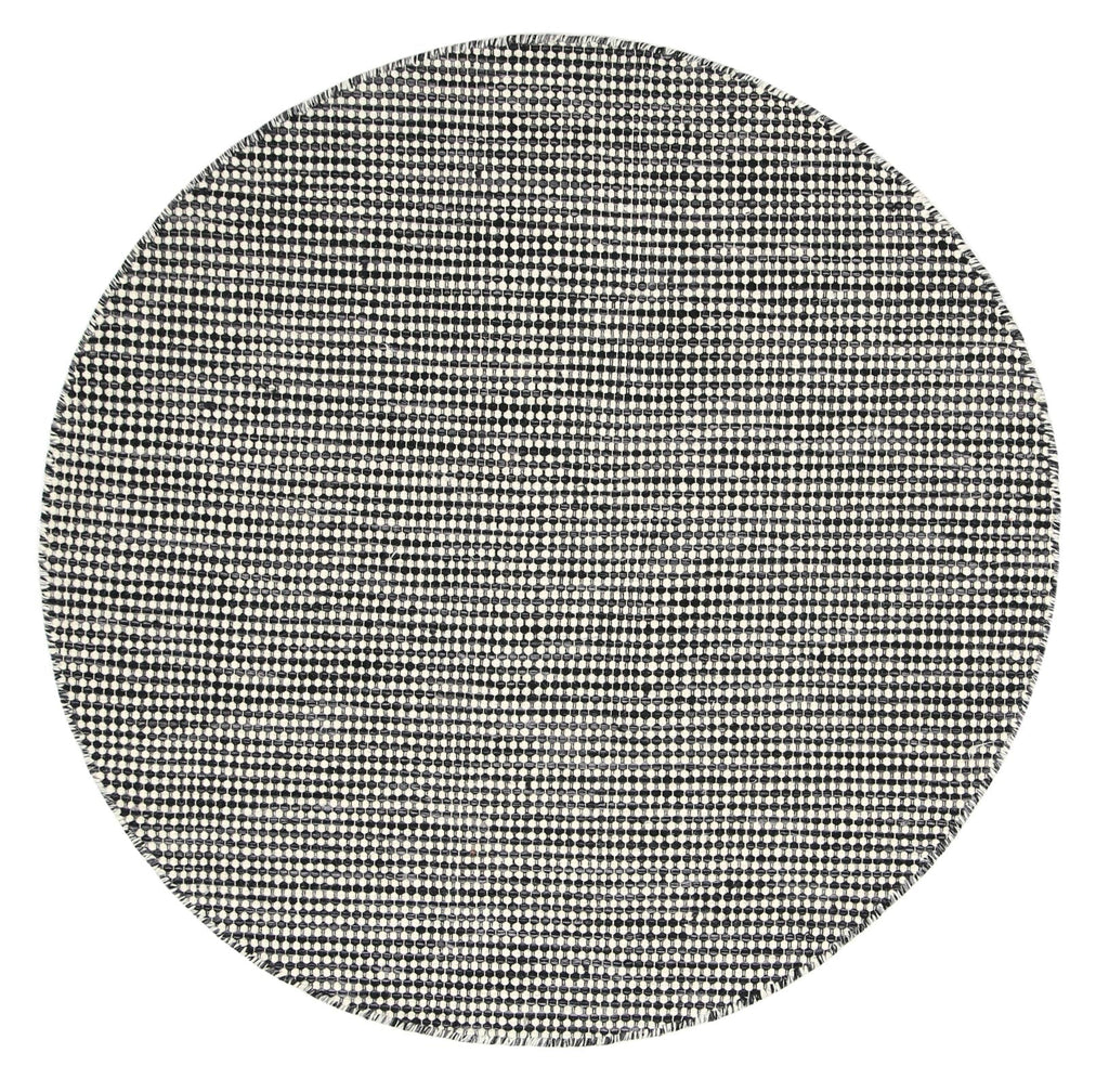 Nordic Charcoal Reversible Wool Round Rug – view 2
